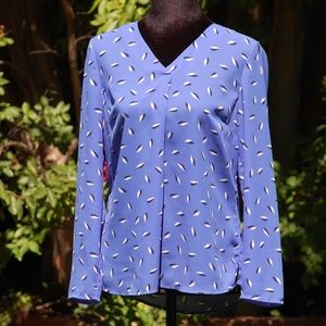 Blue Talbots Petites Top